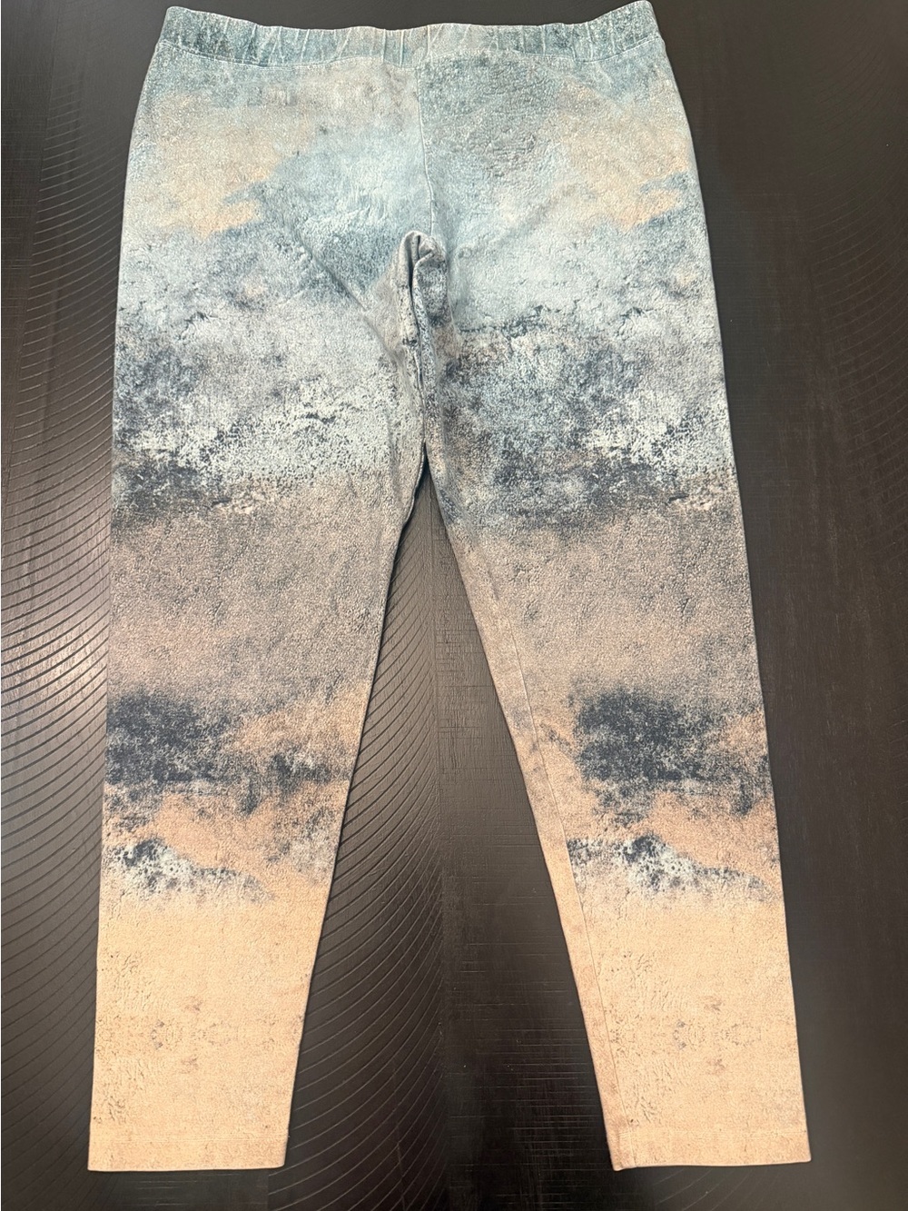 Soft Surroundings Have To Have Aqua Storm Ombré Leggings Pants Size XL